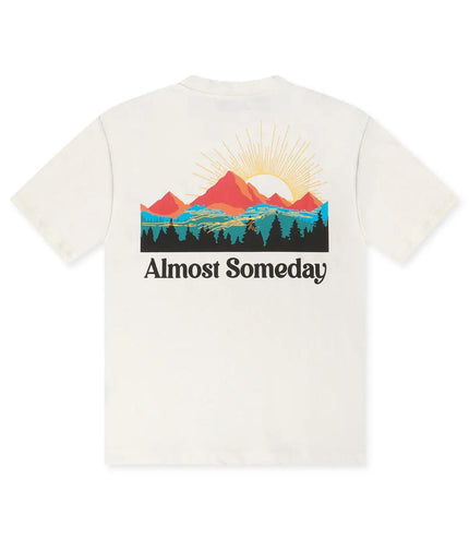 ALMOST SOMEDAY EXPLORER TEE - CREAM ALMOST SOMEDAY