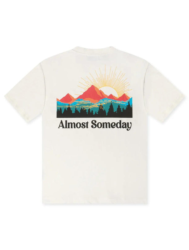 ALMOST SOMEDAY EXPLORER TEE - CREAM ALMOST SOMEDAY