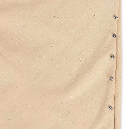 Bkys Rhinestone Shorts - Beige