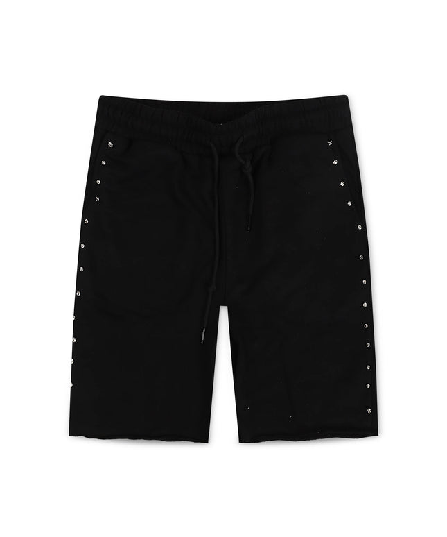 Bkys Rhinestone Shorts - Black Clear