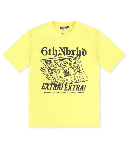 6TH NBRHD TIMES TEE - HIGHLIGHTER 6TH NBRHD