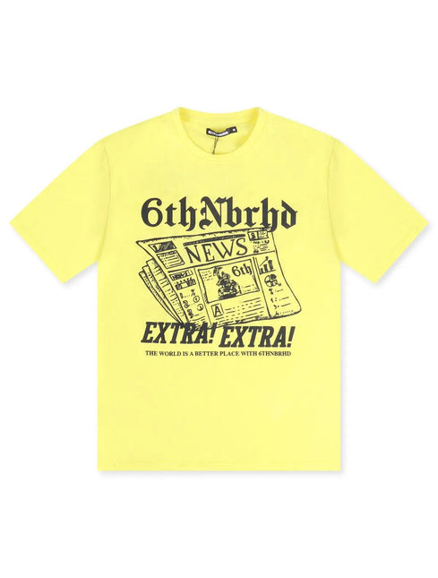 6TH NBRHD TIMES TEE - HIGHLIGHTER 6TH NBRHD