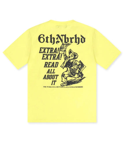 6TH NBRHD TIMES TEE - HIGHLIGHTER 6TH NBRHD