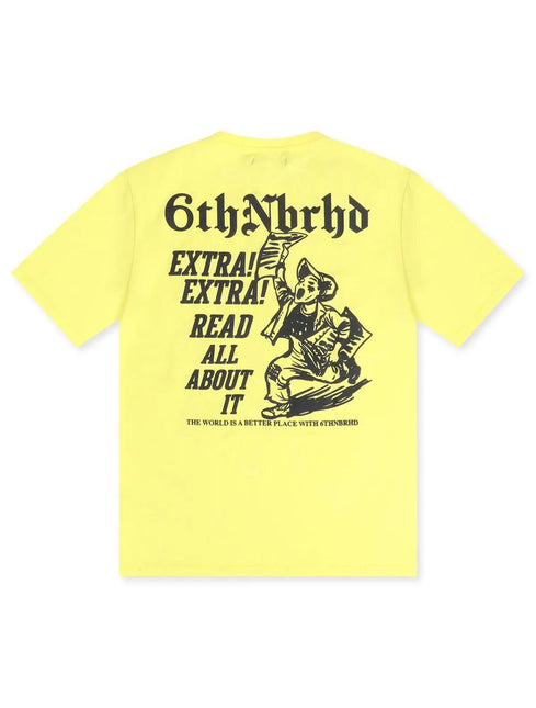 6TH NBRHD TIMES TEE - HIGHLIGHTER 6TH NBRHD