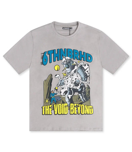 6TH NBRHD VOID TEE - GREY 6TH NBRHD