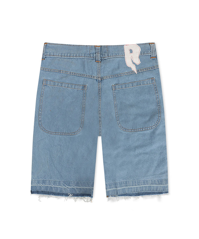 Ricchezza Patched Up Short - Denim Blue