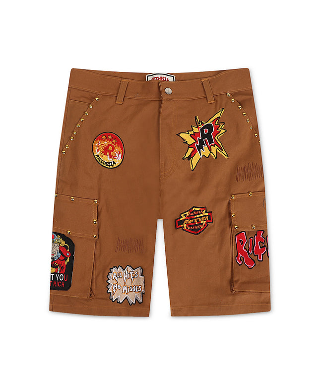 Ricchezza CHEZZA Khaki cargo short - Khaki