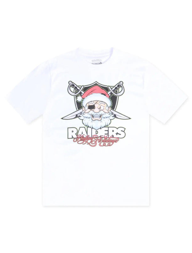 RETRO KINGS RAIDERS SANTA TEE - WHITE RETROKINGS