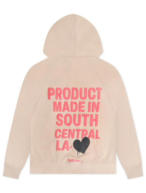 THUG IT OUT MADE IN SOUTH CENTRAL HOODIE - TAN THUG IT OUT