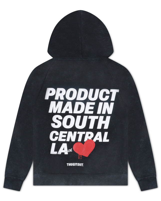 THUG IT OUT MADE IN SOUTH CENTRAL HOODIE - BLACK