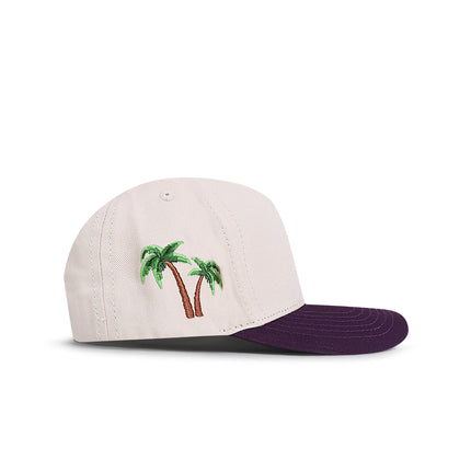 Reference Mens Paradise LA Hat - Cream/Purple
