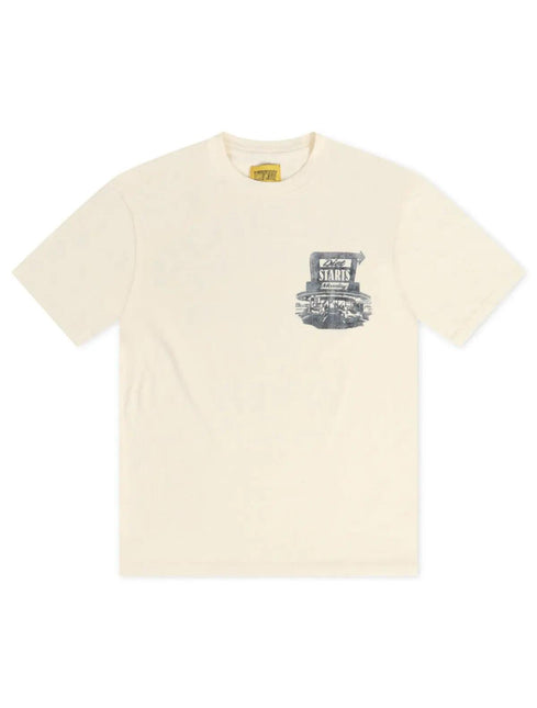 DIET STARTS MONDAY DINER TEE - ANTIQUE WHITE DIETSTARTSMONDAY