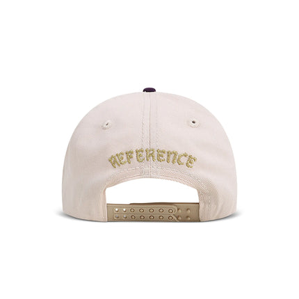 Reference Mens Paradise LA Hat - Cream/Purple