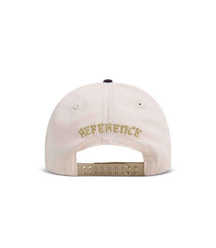 Reference Mens Paradise LA Hat - Cream/Purple