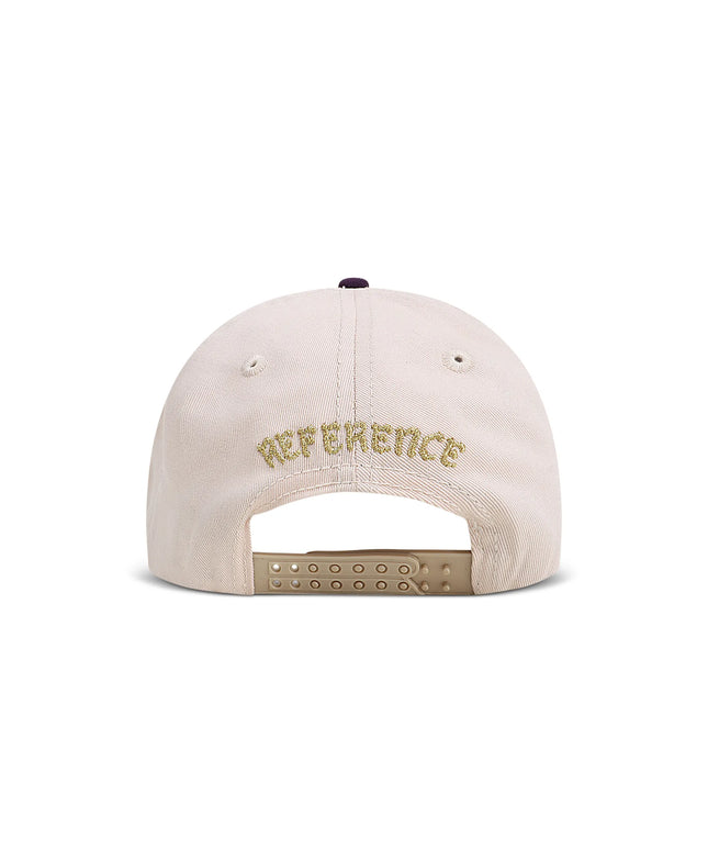 Reference Mens Paradise LA Hat - Cream/Purple