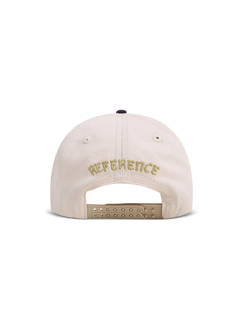 Reference Mens Paradise LA Hat - Cream/Purple