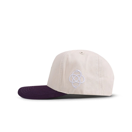 Reference Mens Paradise LA Hat - Cream/Purple