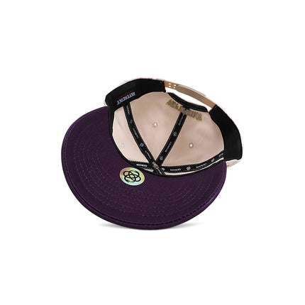 Reference Mens Paradise LA Hat - Cream/Purple
