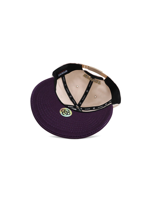 Reference Mens Paradise LA Hat - Cream/Purple