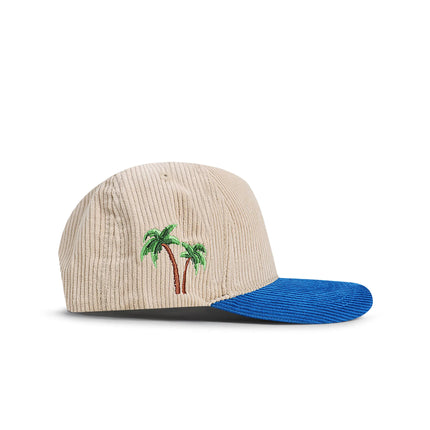 Reference Mens Paradise LA Corduroy Hat - Cream/Blue/Yellow