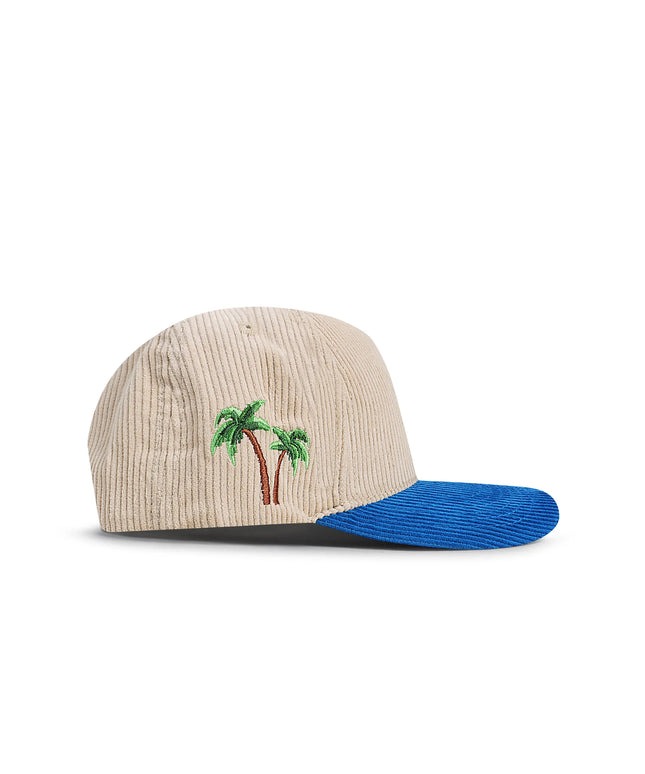 Reference Mens Paradise LA Corduroy Hat - Cream/Blue/Yellow