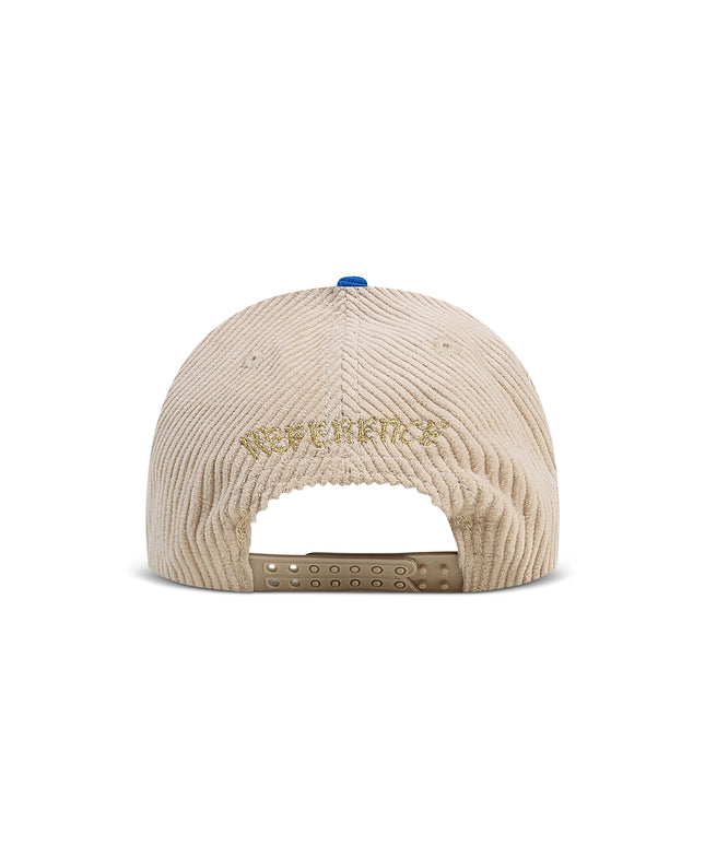 Reference Mens Paradise LA Corduroy Hat - Cream/Blue/Yellow