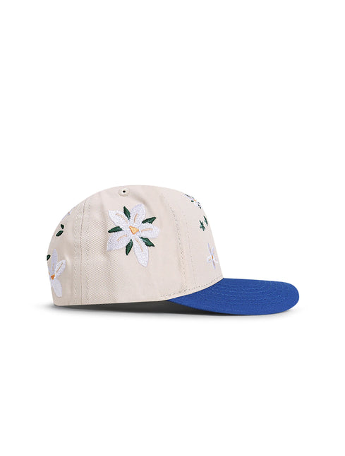 Reference Mens Paradise LA Floral Hat - Cream/Blue