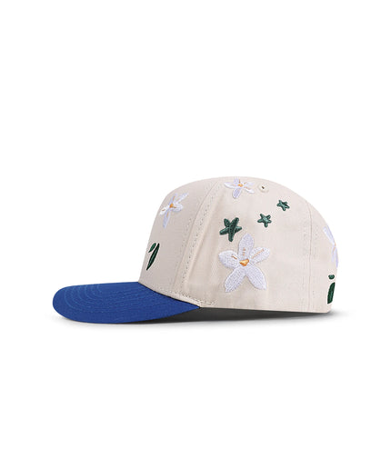 Reference Mens Paradise LA Floral Hat - Cream/Blue