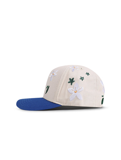 Reference Mens Paradise LA Floral Hat - Cream/Blue