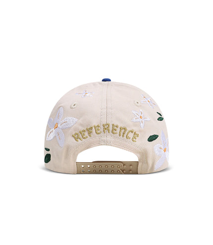 Reference Mens Paradise LA Floral Hat - Cream/Blue