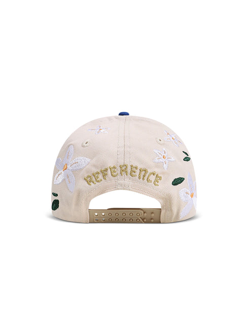 Reference Mens Paradise LA Floral Hat - Cream/Blue