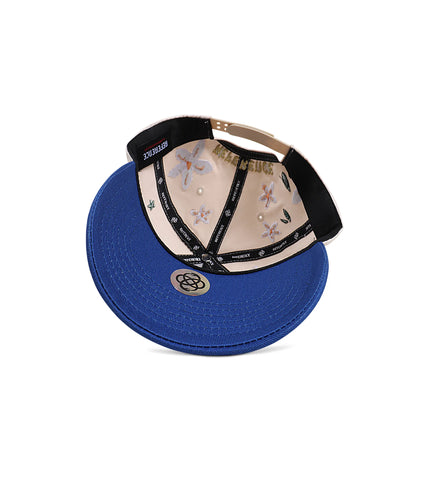 Reference Mens Paradise LA Floral Hat - Cream/Blue