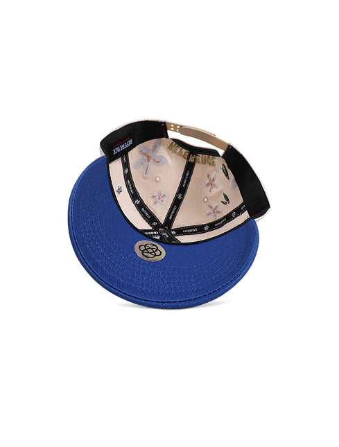 Reference Mens Paradise LA Floral Hat - Cream/Blue