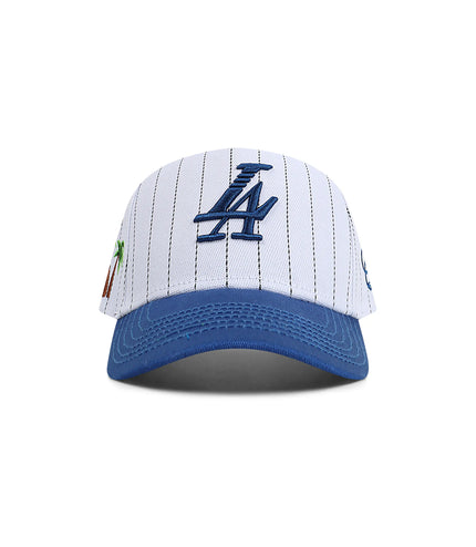 Reference Mens Paradise LA Pinstripe Hat - White/Blue