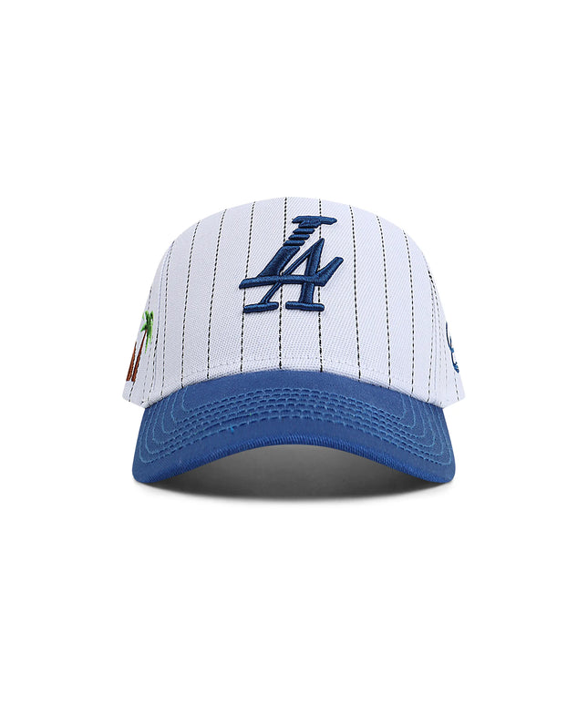 Reference Mens Paradise LA Pinstripe Hat - White/Blue