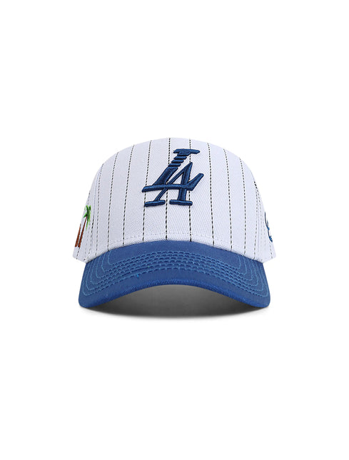 Reference Mens Paradise LA Pinstripe Hat - White/Blue