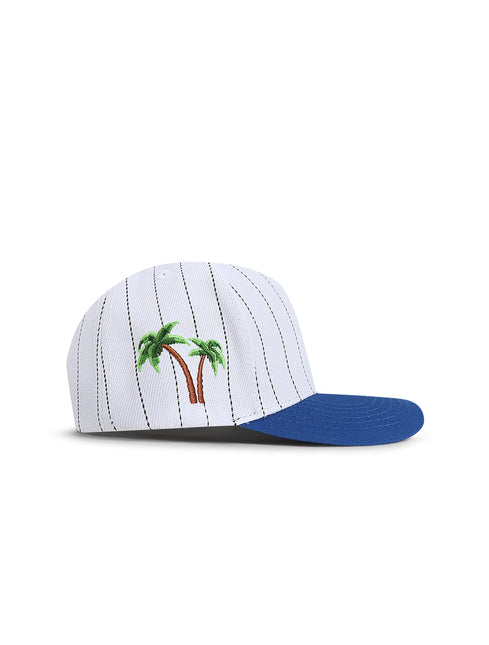 Reference Mens Paradise LA Pinstripe Hat - White/Blue