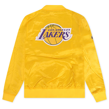 Pro Standard LA Lakers Big Logo Satin Jacket - Gold