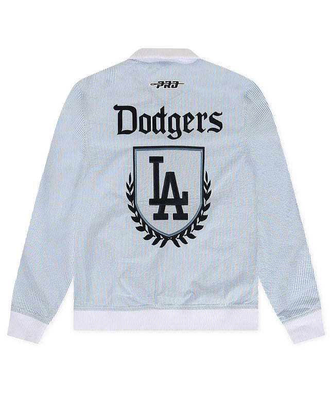 Pro Standard LA Dodgers Country Club Seersucker Reversible Jacket - Blue