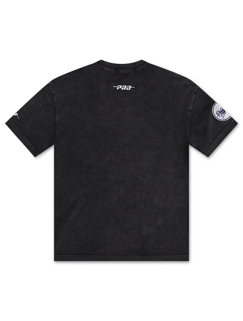 Pro Standard LA Dodgers Chrome Drop Shoulder Tee - Washed Black