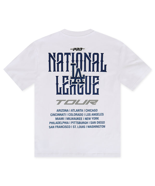 Pro Standard LA Dodgers City Tour 2.0 Drop Shoulder Tee - White