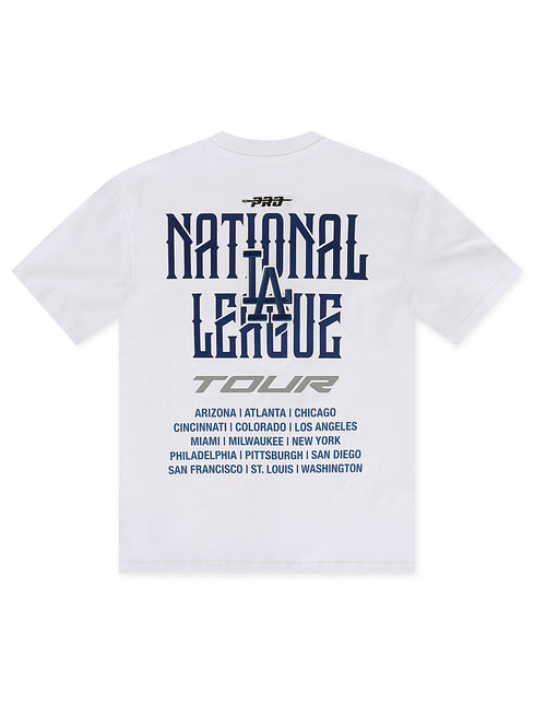 Pro Standard LA Dodgers City Tour 2.0 Drop Shoulder Tee - White