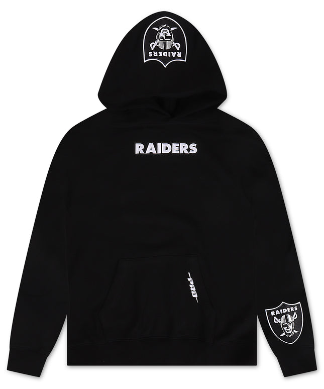 Pro Standard Las Vegas Raiders Wingspan Drop Shoulder Hoodie - Black