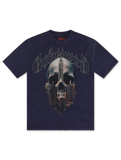 Godspeed Skyline Tee - Navy Wash