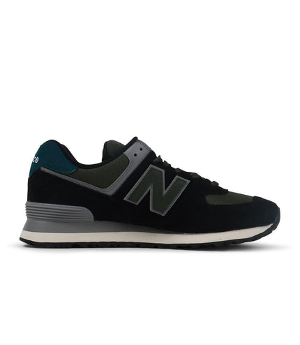 NEW BALANCE MENS 574 CLASSIC - BLK/GREY NEW BALANCE