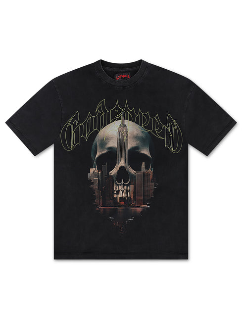 Godspeed Skyline Tee - Black Wash