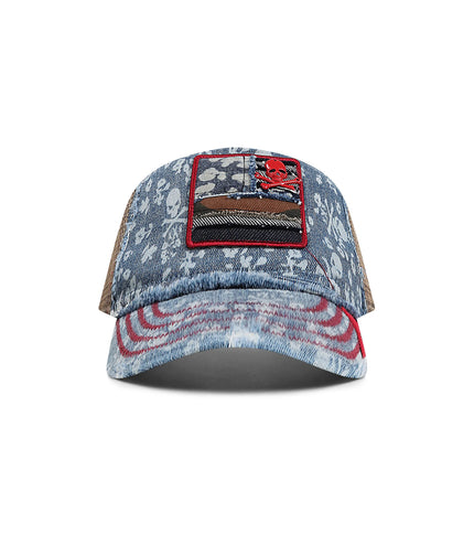 Smugglers Moon Trucker Hat - Medium Blue