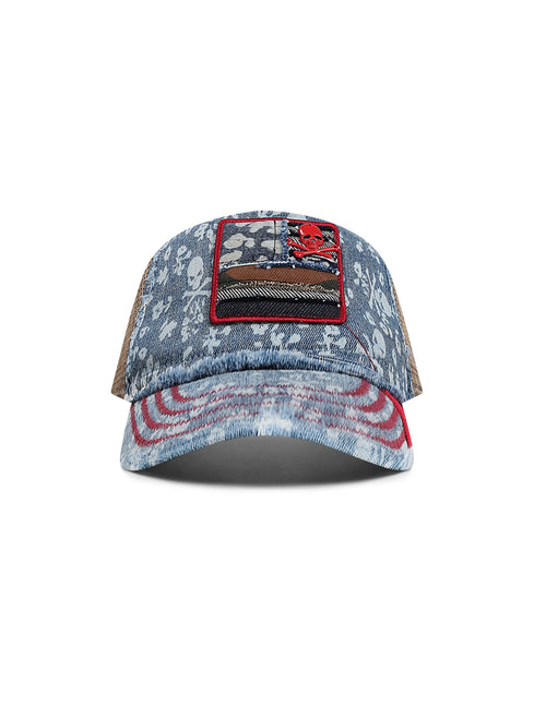 Smugglers Moon Trucker Hat - Medium Blue