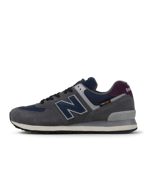 NEW BALANCE MENS 574 CLASSIC - GREY/BLUE NEW BALANCE