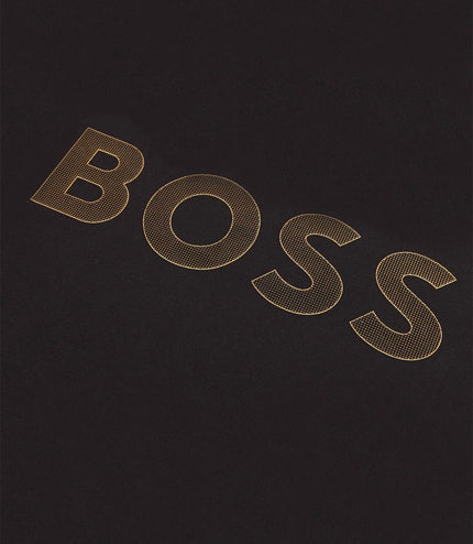 Hugo Boss Stretch Cotton Tee Logo - Black